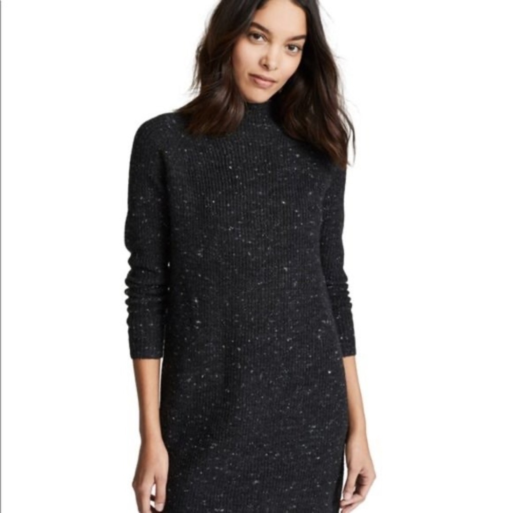 Madewell Donegal Northfield Mockneck Sweater Dress in Coziest Yarn